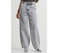 Urban Classics Damen Jeanshose Ladies Tapered Baggy Jeans, lässige Baggy Jeans für Frauen, Loose Fit, Weites Bein, Boyfriend Jeans für Damen