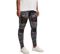 Urban Classics Damen Ladies Tech Mesh AOP Leggings, blackuniverse, L
