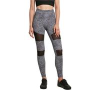 Urban Classics Ladies Tech Mesh AOP Leggings in Gr. XS in Schwarz