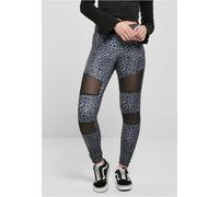 Urban Classics Women's Ladies Tech Mesh AOP Leggings Yoga Pants, snowleo, S