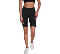 Urban Classics Damen Tech Mesh Cycle Shorts - 80% Polyamid/20% Elasthan - Schwarz Größe S