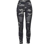 Urban Classics Ladies Camo Tech Mesh Leggings Damen-Leggings - darkcamo schwarz M