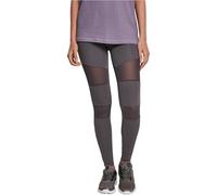 Urban Classics Damen Leggings Tech Mesh Raw Grey (0043) Größe L