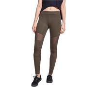 Urban Classics Damen Leggins 'Tech Mech' oliv, Größe XS, 6518429 Oliv XS