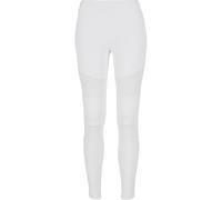 Leggings URBAN CLASSICS "Urban Classics Damen Ladies Tech Mesh Leggings", Damen, Gr. XL, US-Größen, weiß, 80% Polyamid, 20% Elasthan, unifarben, slim fit, Hosen Leggings (61673865-XL) weiß