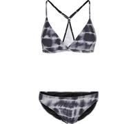 Urban Classics Damen Bikini Tie-Dye Triangel-Rücken Schwarz/Weiß Größe M