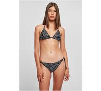 Urban Classics Damen Ladies Triangle Pattern Bikini Blackflower-S
