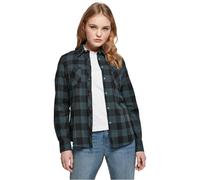 Urban Classics Ladies Turnup Checked Flanell Shirt in Gr. XL in Blau
