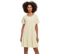 Urban Classics Damen Shirtkleid Ladies Valance Tee Dress 100% Baumwolle unifarben softgelb XS