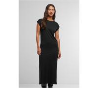 Urban Classics Damen Ladies Viscose Extended Shoulder Dress TB7437 Black-M