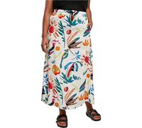 Jerseyrock URBAN CLASSICS "Damen Ladies Viscose Midi Skirt" Gr. XXL, beige (whitesandfruity) Damen Röcke (93612062-XXL)