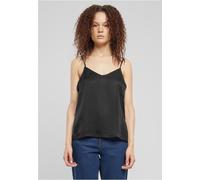 Urban Classics Ladies Viscose Satin Slip Top Top schwarz in S