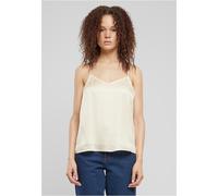 Urban Classics Damen Slip Top Ladies Viscose Satin Slip Top, Slip Top für Frauen, aus 100% Viskose, whitesand, XL