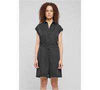 Jumpsuit URBAN CLASSICS "Urban Classics Damen Ladies Viscose Twill Jumpsuit", Damen, Gr. XS, US-Größen, schwarz, 69% Viskose, 31% Polyester, unifarben, normal, ohne Ausschnitt, Overalls Jumpsuit (2835