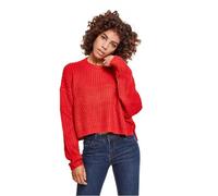 Urban Classics Damen Ladies Wide Oversize Sweater Sweatshirt, per pack Rot (fire red 00697), Small (Herstellergröße: S)