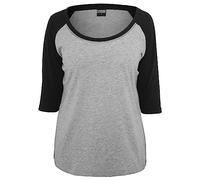 Urban Classics 3/4 Contrast Raglan Shirt XS Grey-Black (00119) Mehrfarbig XS