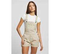 Urban Classics Damen Latzhose Ladies Organic Short Dungaree Offwhite Raw-S