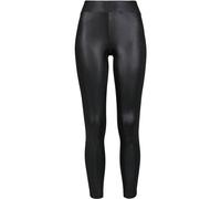 Urban Classics Damen Leggings aus Kunstleder, Schwarz, XS