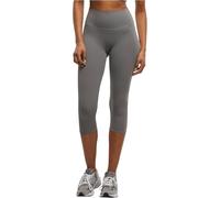 Leggings URBAN CLASSICS "Urban Classics Ladies Capri Leggings Ladies Capri Leggings", Damen, Gr. M, US-Größen, senior grau, 80% Nylon, 20% Elasthan, unifarben, skinny fit, Hosen Leggings (27185143-M)