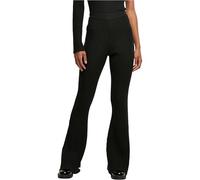 Urban Classics Damen Leggings Ladies Flared Rib Knit Leggings Black XL