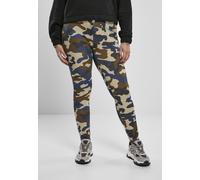 Urban Classics Damen Leggings Ladies High Waist Camo Tech Leggings Summerolive Camouflage-S