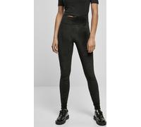 Urban Classics Damen TB4546-Ladies High Waist Velvet Leggings, Schwarz, 4XL