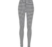Urban Classics Leggings Soft AOP Damen - schwarz-weiß - skinny fit - Gr. M