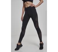 Urban Classics Damen-Leggings Triangel Tech Mesh TB1938 – Skinny, Schwarz, Größe S