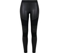 Urban Classics Ladies Fake Leather Tech Leggings Damen-Leggings - schwarz XS