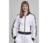 Urban Classics Damen Leichte Jacke Ladies Button Up Track Jacket White/Black/White-M