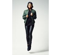 Urban Classics Ladies Diamond Quilt Nylon Jacket in Gr. L in Olive