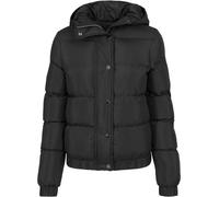 Urban Classics Damen Leichte Jacke Ladies Hooded Puffer Jacket Black-XS