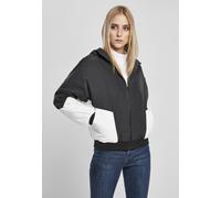 Outdoorjacke URBAN CLASSICS "Frauen Ladies Padded 2-Tone Batwing Jacket" Gr. XS, schwarz-weiß (black, white) Damen Jacken Outdoorjacken (89410250-XS)