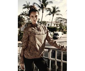 Urban Classics Damen Leichte Jacke Ladies Pattern Pull Over Jacket Leo-S
