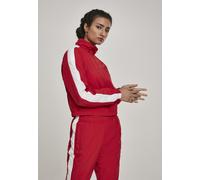 Urban Classics Ladies Short Striped Crinkle Track Jacket Frauen in Gr. XL in Rot