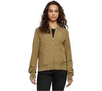 Urban Classics Damen Bomberjacke Light – leichte Übergangsjacke, 100% Polyester, Khaki M