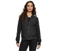 Urban Classics Damen leichte Bomberjacke – Übergangsjacke Polyester, Reißverschluss, Schwarz S