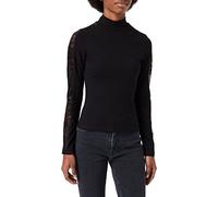 Urban Classics Damen Longsleeve Ladies Lace Striped LS Black-L