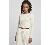 Urban Classics Damen Longsleeve Ladies Organic Cropped Longsleeve Whitesand-5XL