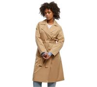 Winterjacke URBAN CLASSICS "Urban Classics Ladies Trenchcoat", Damen, Gr. XS, unionbeige, 100% Polyester, unifarben, normal, amerikanischer Ausschnitt, Jacken Winterjacke (39028156-XS) unionbeige