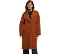 Urban Classics Damen Mantel Oversized Long Coat, knielanger Mantel mit Reverskragen, entspannte Passform und seitlichen Taschen, Größen XS - 5XL