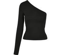 Urban Classics Ladies Asymmetric Longsleeve in Gr. L in Schwarz