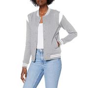 Urban Classics Ladies Organic Inset College Sweat Jacket Frauen in Gr. L in Grau