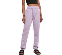 Urban Classics Ladies Organic High Waist Sweat Pants in Gr. XS in Violet