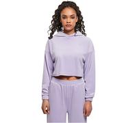 Urban Classics Cropped Velvet Oversized Sweatshirt Blau XS Frau (Herstellerartikelnummer: TB4525-00928-XS)