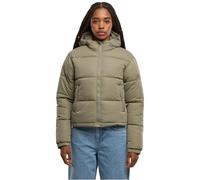 Urban Classics Damen Peached Pufferjacke mit Kapuze Winterjacke/Mantel paleolive M