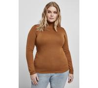 Urban Classics Damen Pullover Ladies Basic Turtleneck Sweater Toffee-XS