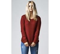 Urban Classics Damenpullover Ladies Long Wideneck Sweater 100% Polyacryl Schwarz Gr. L