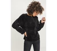 Urban Classics Damen Pullover Ladies Oversize Chenille Sweater Black-5XL
