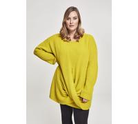 Urban Classics Damen Sweatshirt Wrapped Sweater Gelb (Lemonmustard 01446) M